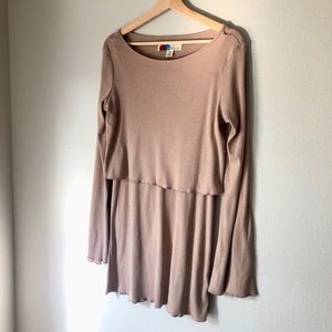 Free People Keyhole Dress Long Sleeve